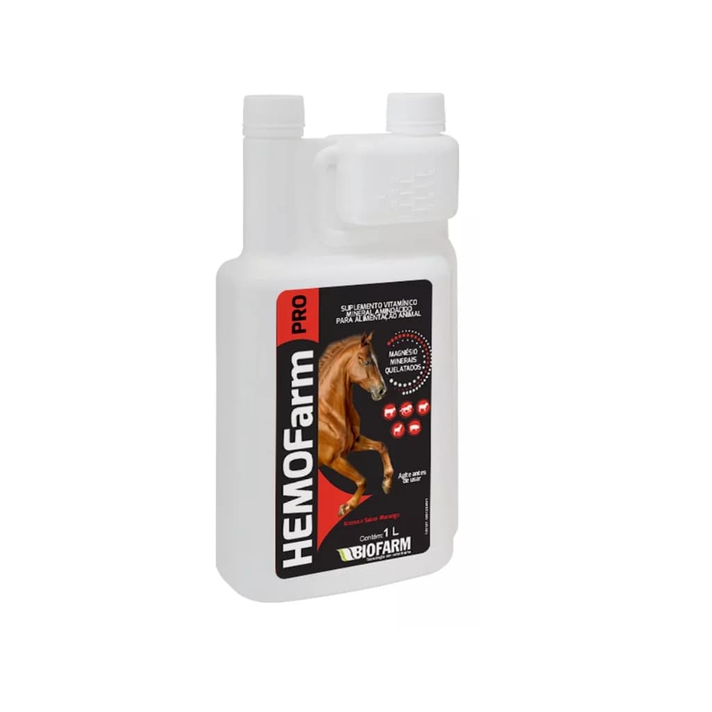 Suplemento Vitaminico Hemofarm Pro 1 Litro Rico Em Minerais