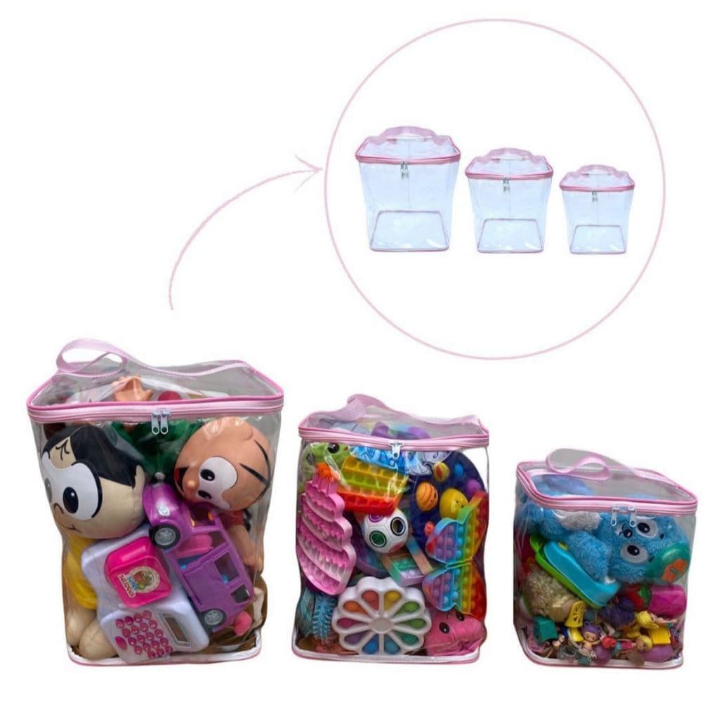 Kit Organizador De Brinquedos 3 Peças Transforme a Bagunça em Diversão