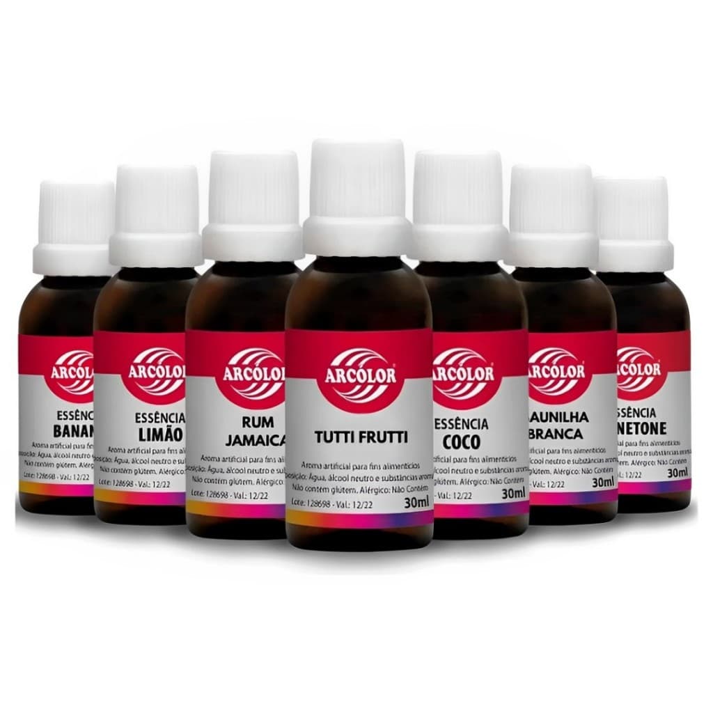 Essência Alimentícia (UNITÁRIO) 30ml Arcolor