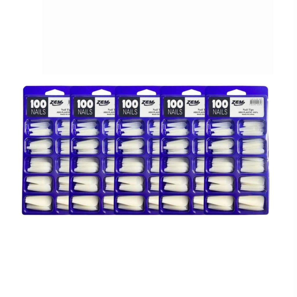 Jnlvariedades KIT 100 Unhas Postiças Bailarina Natural REALISTA
