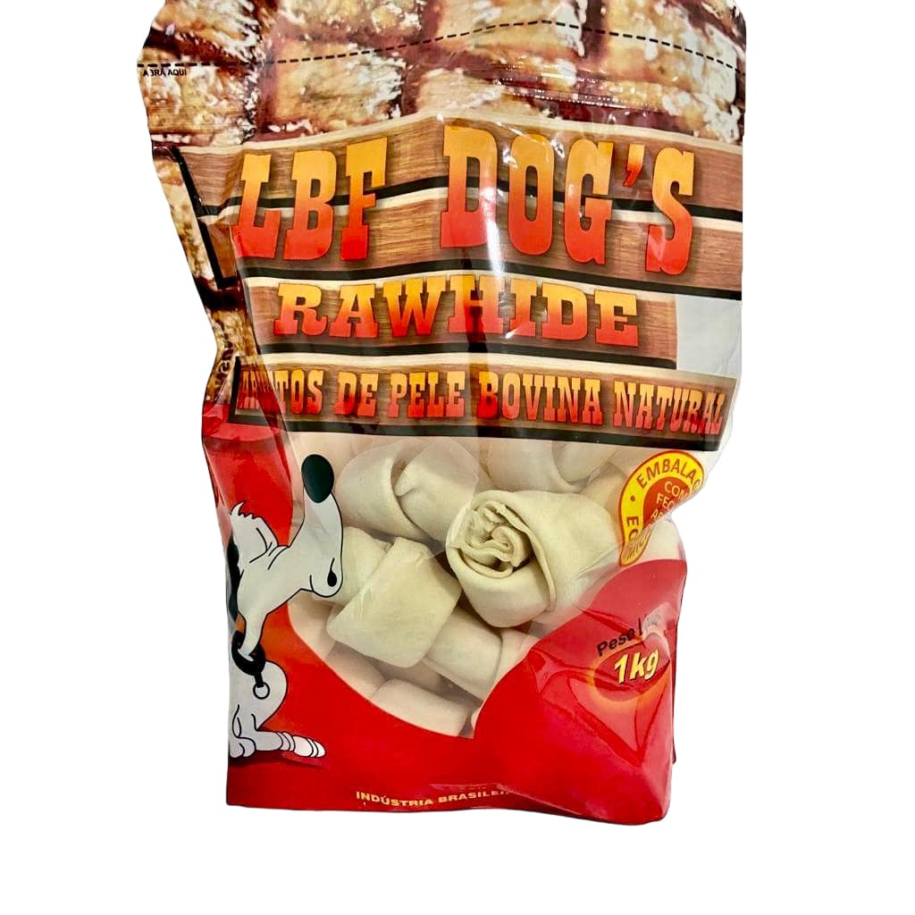 Osso Para Cachorro Nó Tamanho 5-6, Pacote c/1 kg  Direto da fabrica