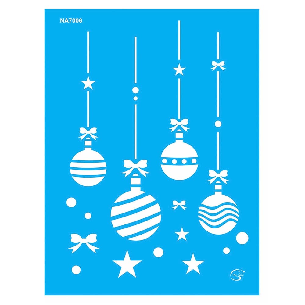 NA7006 - Cortina de Bolas - 15x20 - Stencil Gatas Arteiras
