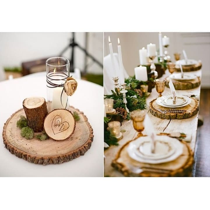 Base De Madeira Para Decoração Tamanho M
