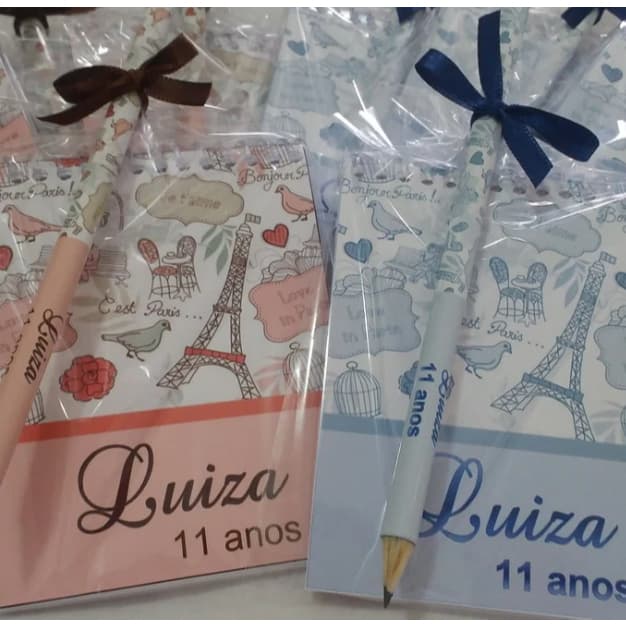 10 Kit Bloquinho + Lápis