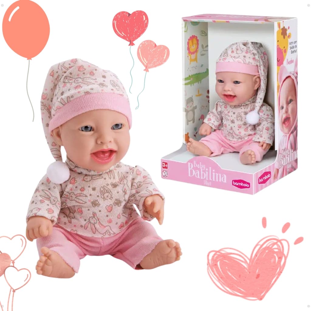 Boneca Baby Babilina Soninho Mini coleção