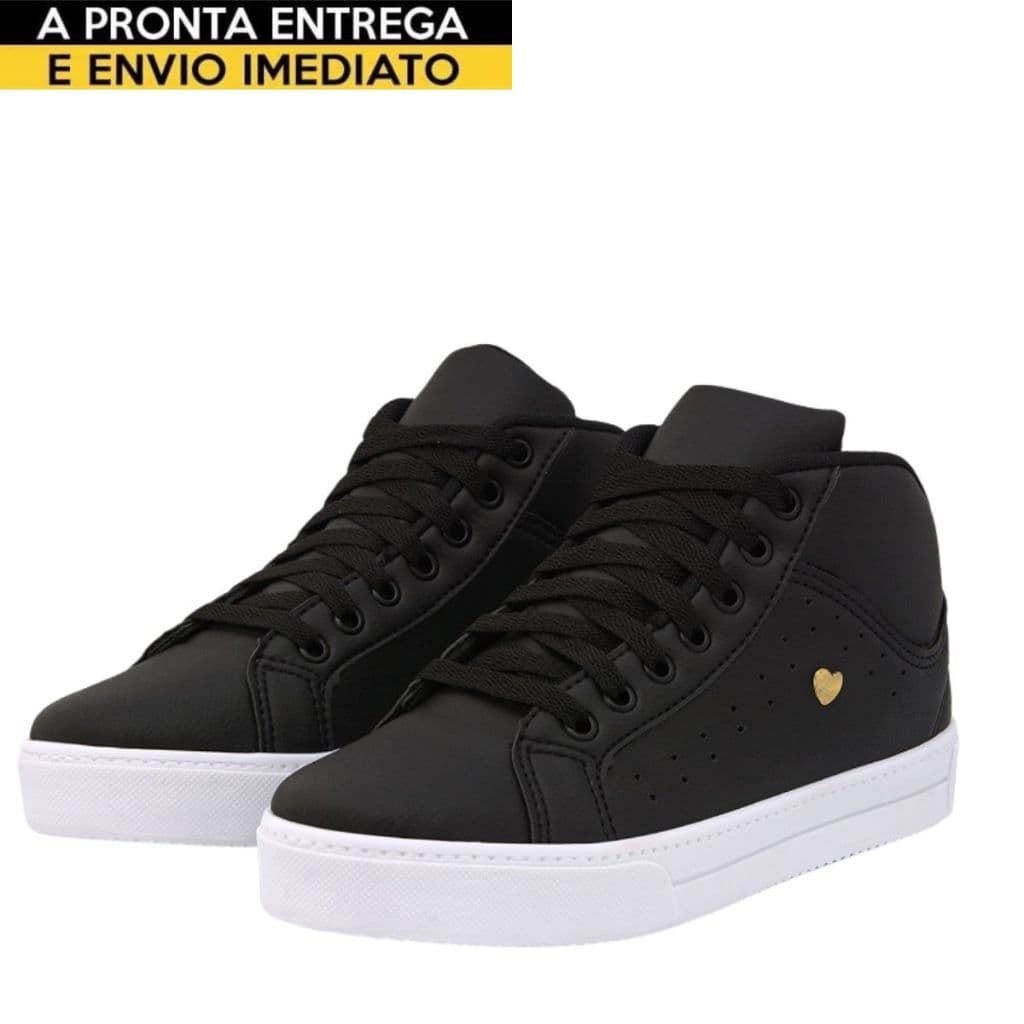 Botinha Feminina Casual Cano Médio Confortável Estilo Urbano