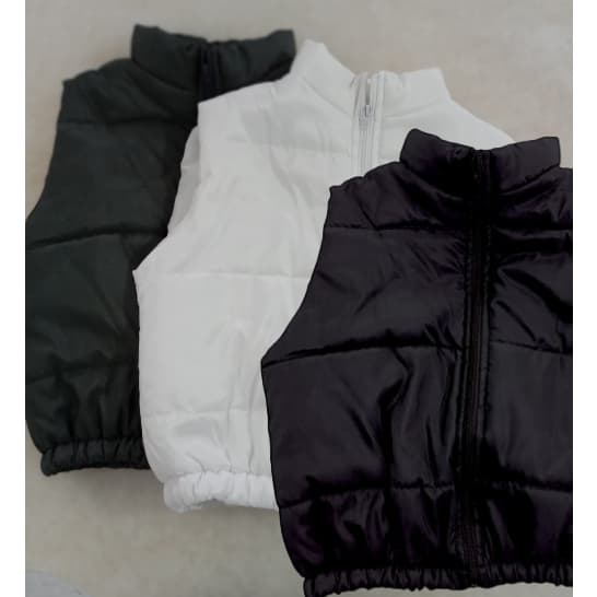 Colete puffer feminino bobojaco cropped moda blogueira - DIRETO DA FÁBRICA