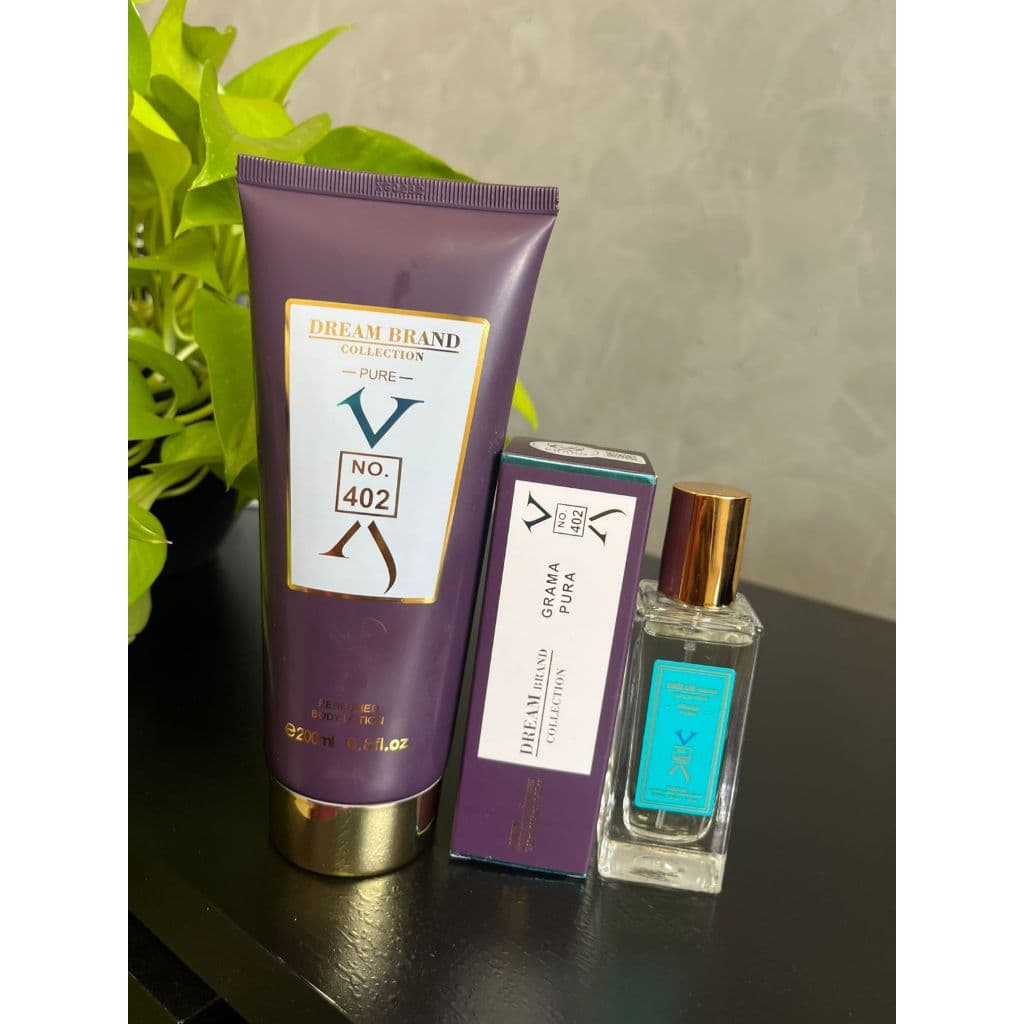 Kit n°402 Dream Brand Collection com 1 Creme Hidratante Corporal 200 Ml +1 Tubete 30 Ml Laçamento