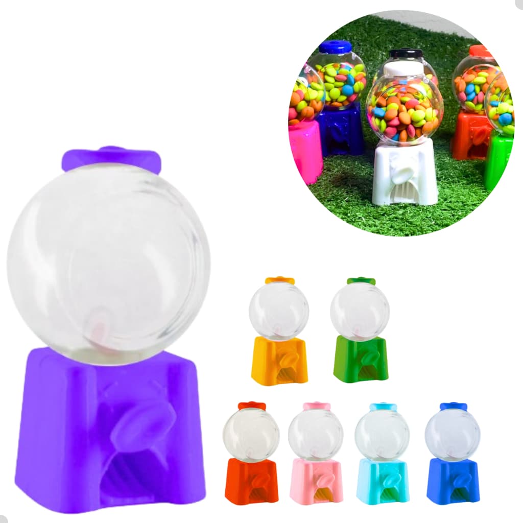 Mini Baleiro Candy Machine Decoração Lembrancinhas Doces Mini Balas Balinhas Festas 06 Un