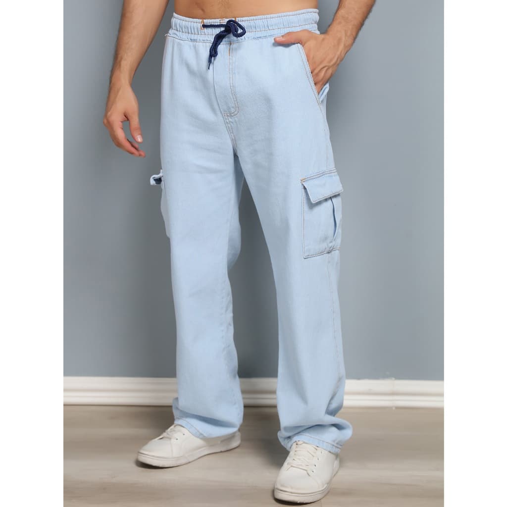 Calça jogger balão CargoJeans MASCULINO Sem punho na perna ,com punho na cintura, C/6 bolsos ,casual Top