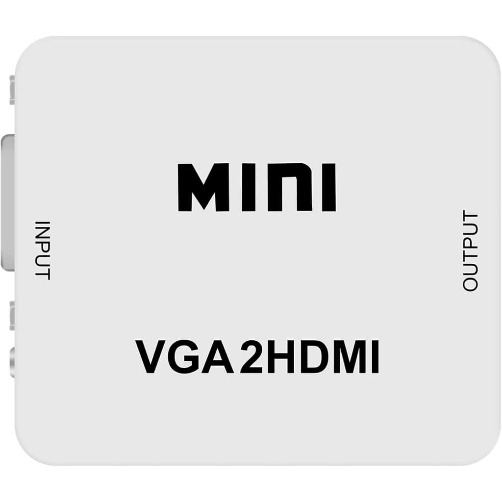 Mini conversor adaptador VGA para HDMI 1080p VGA2HDMI com áudio para PC, laptop para projetor HDTV