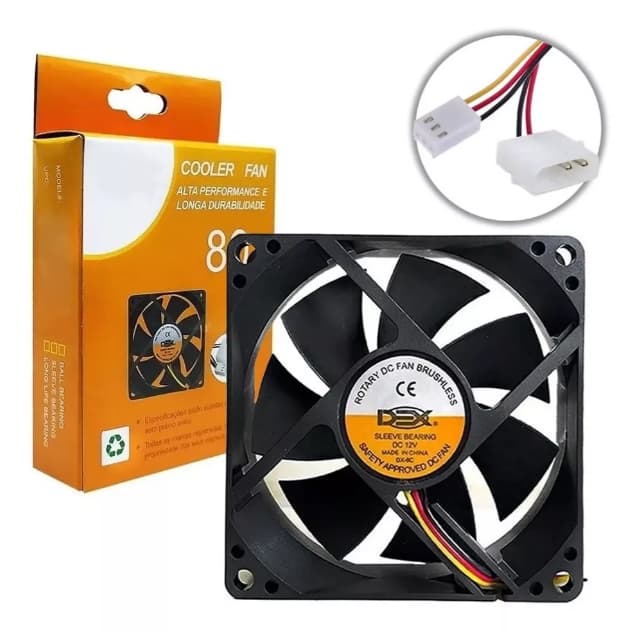 Cooler Gamer P/ Gab. 80mm Preto - Dx-8c