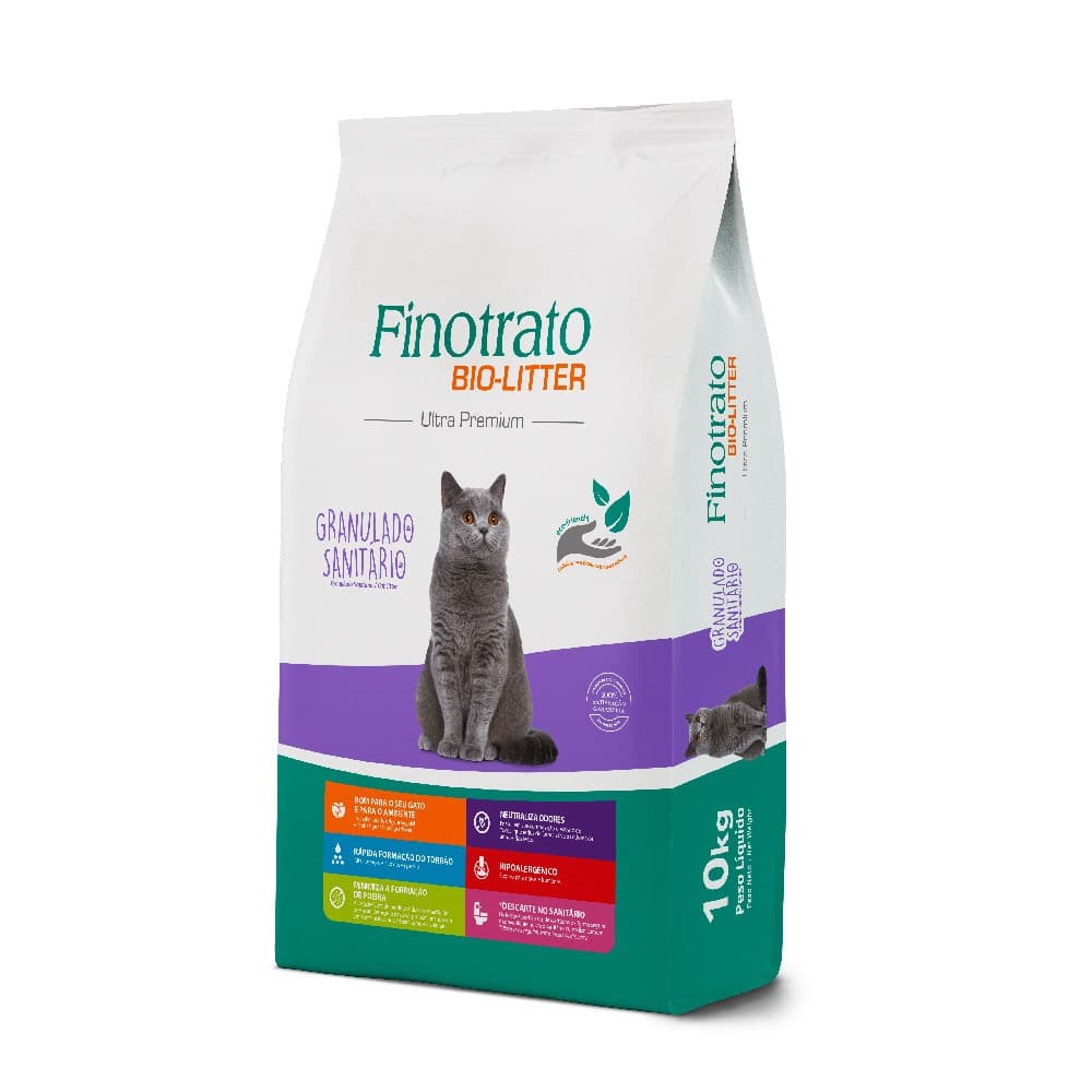 Finotrato Bio-litter Granulado Sanitário Ultra Premium para Gatos 10kg