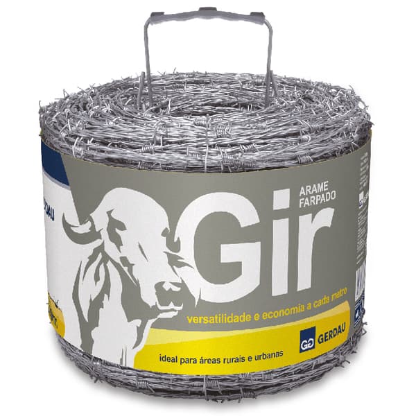 Arame Farpado Gir 1,6mm 500 metros Gerdau