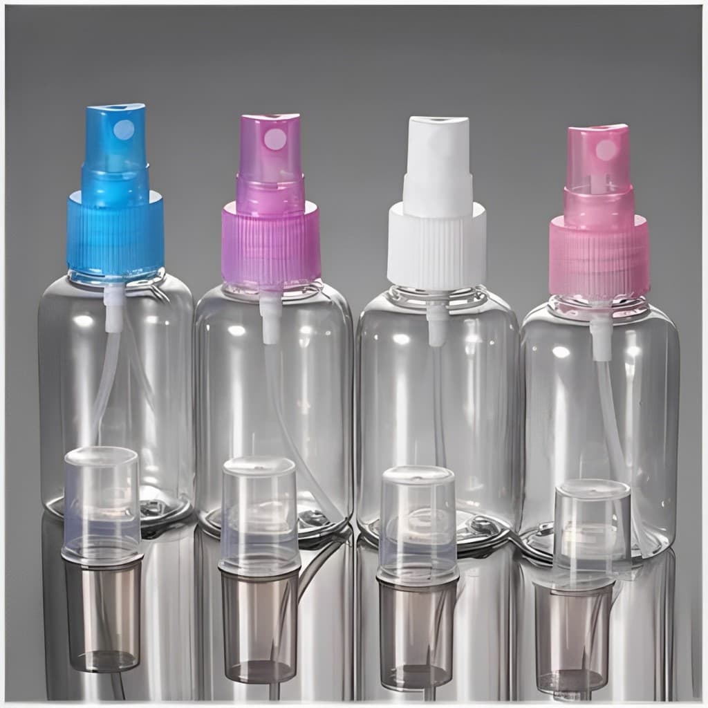 Kit 4 Spray Borrifador Transparente Multiuso Frasco de 75ml