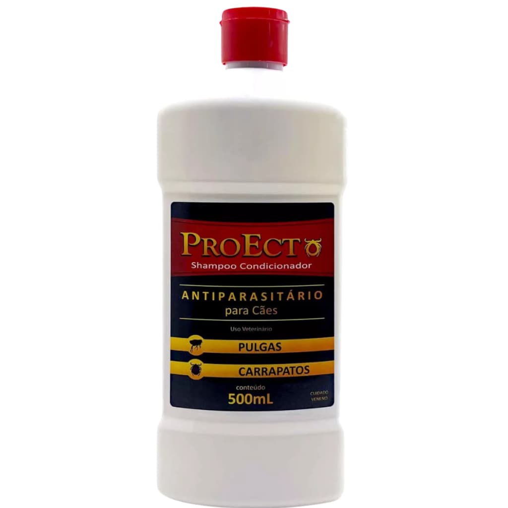 Shampo Antipulgas/carrapatos Pra Cães Proecto 500 Ml