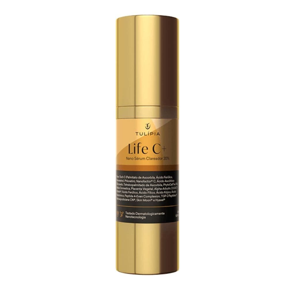 Serum Clareador Facial com Vitamina C Anti Rugas Life C 30ml Tulipia