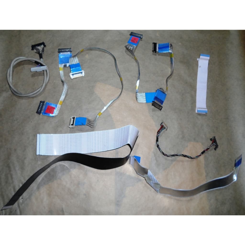 Kit com 10 Cabos Flat para TV - Marcas e modelos variados. (18)