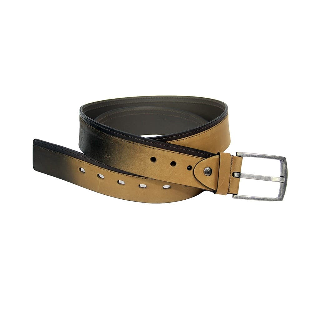 Cinto Masculino 100% Couro Bovino Legítimo Casual Estiloso Moda Homem Ajuste na Fivela