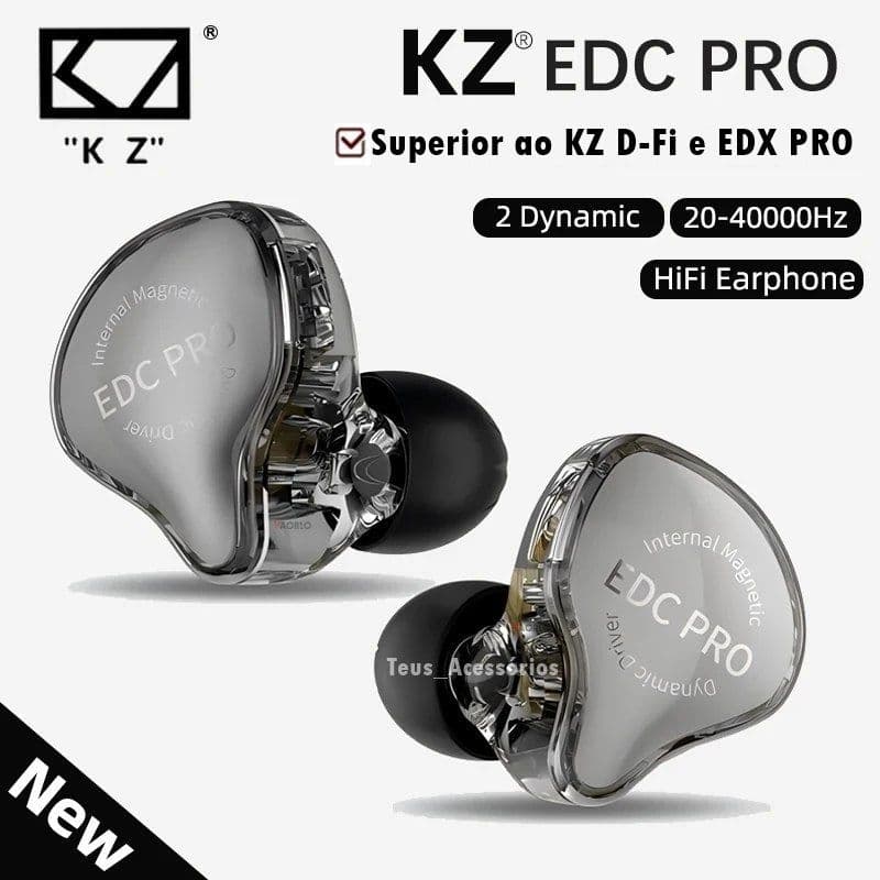 Lançamento KZ EDC PRO Fone de Ouvido Monitoramento Retorno de Palco Para Músicos Gamer Superior ao KZ EDX Pro Zs10 Zsn