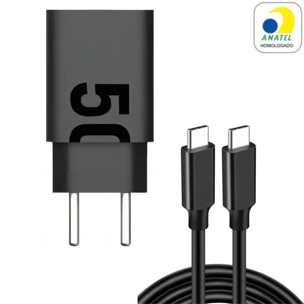 Carregador 50W Carregador Tipo C Original A52 A53 A54 Edge A72 A73 A74 S20 Fe S21 S22 S23 S24 Carregador Tipo C Turbo