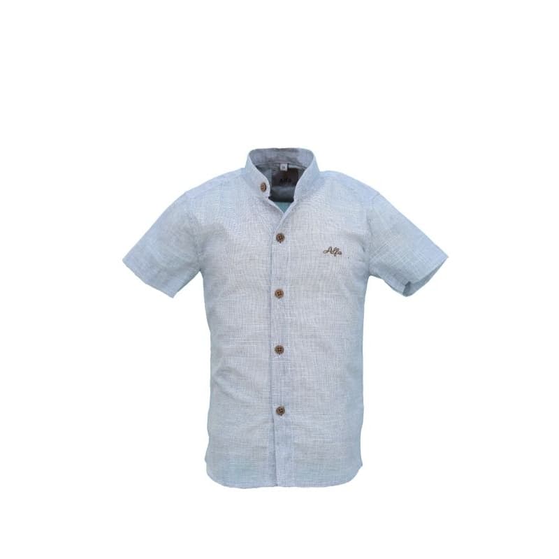 Camisa Social Menino Manga Curta  Lançamento 2022 Alfa 15633