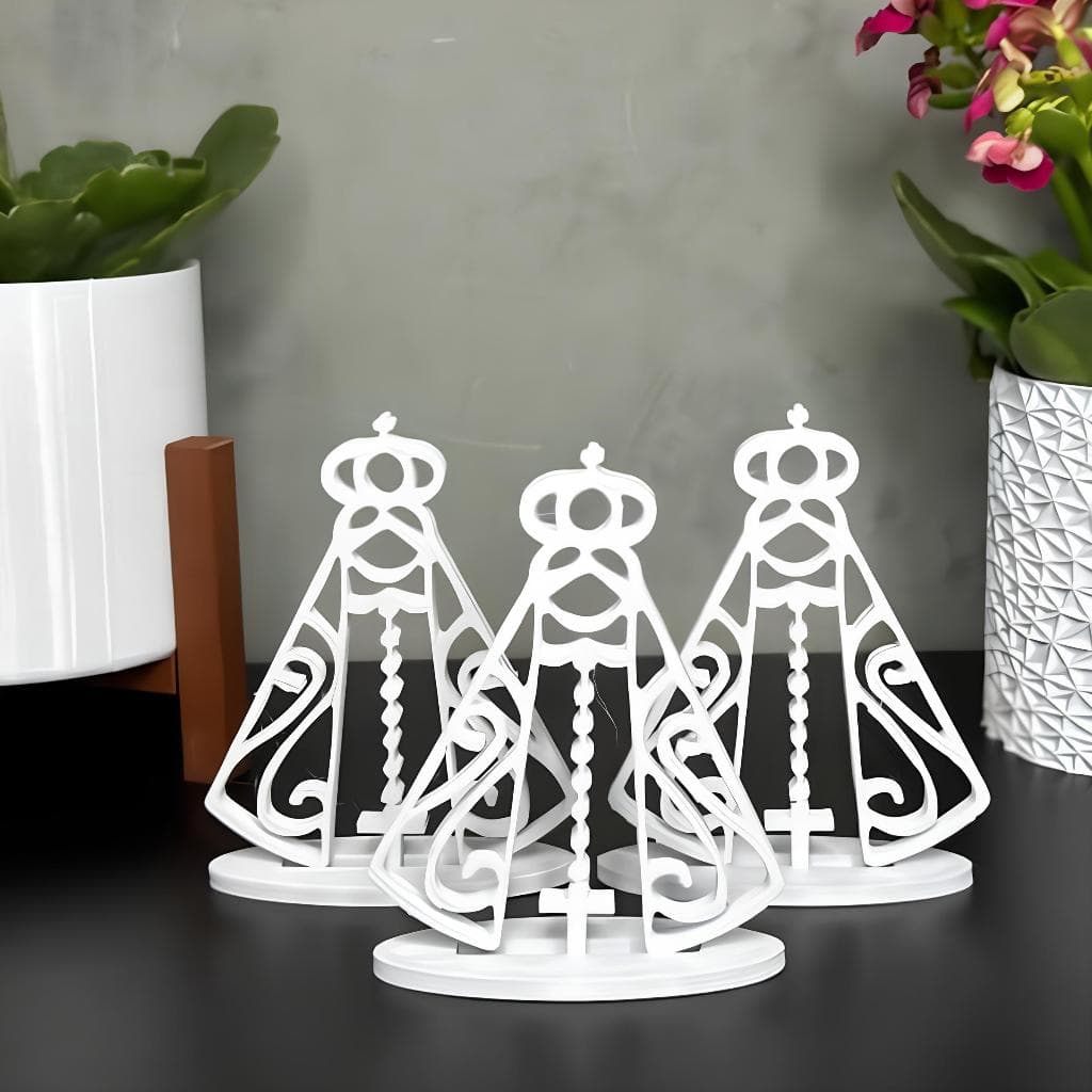 Kit 25 Lembrancinha Totem Santinha Nossa senhora aparecida