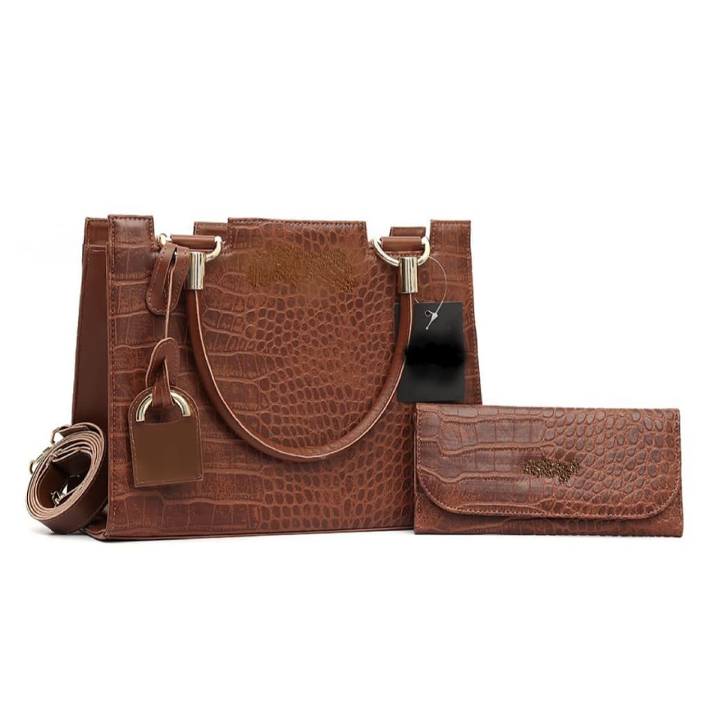Bolsa De Ombro Transversal De Mão + Carteira Kit Com 2 Peças 3 cores disponíveis Promoção! Trevix