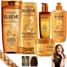 Elseve Óleo Extraordinário - Kit Completo 5 unidades ( Sh + Cond 200ml + Creme Pent. 250ml + Creme Trat 300g + óleo capilar 100ml ) -