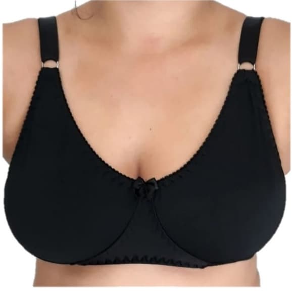 Sutiã Sem Bojo Liso Plus Size Extra Reforçado Senhora Lycra Forro Duplo Sutian Soutien Sutia