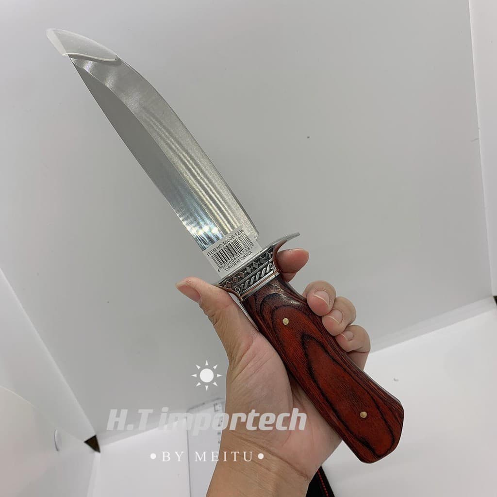 Faca  Churrasco Full Tang Modelo Luxo C/ Bainha Nylon 1238