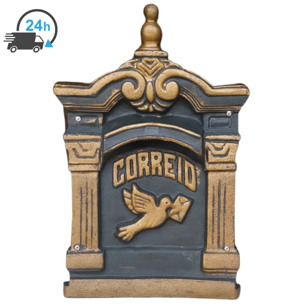 Caixa De Cartas Igrejinha Caixa Correio Grande Colonial Pombinho