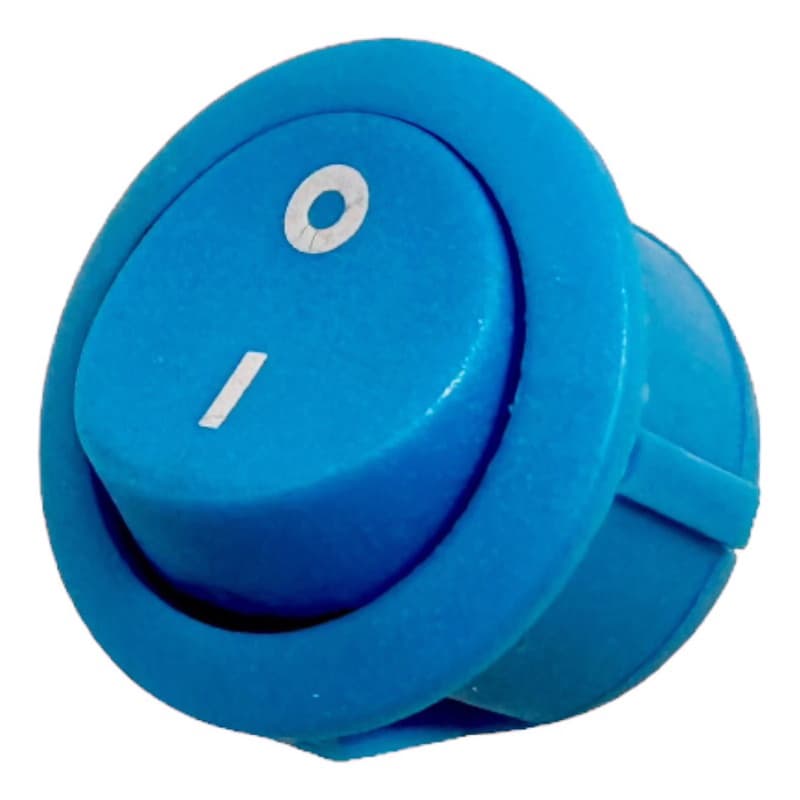 Botão Chave Liga Desliga Azul Aspirador Pó Philco Britânia Redonda Original