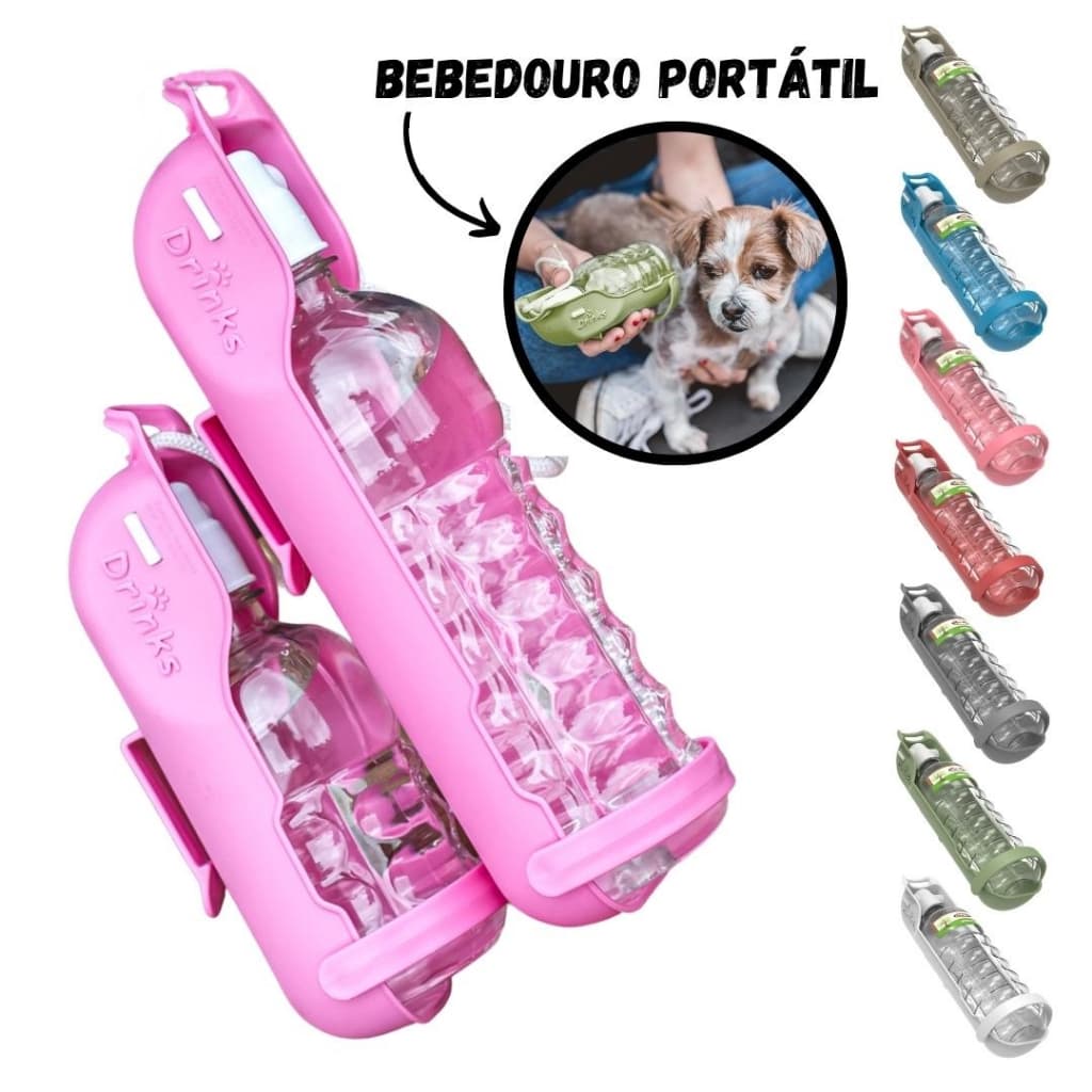 Bebedouro Portátil para Pet Cães Gatos Eco Pet Drinks