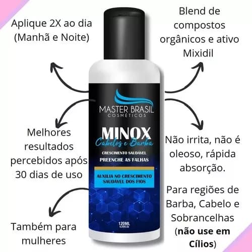 Sérum Masc Para Crescimento Cabelo Barba Sobrancelha 120ml