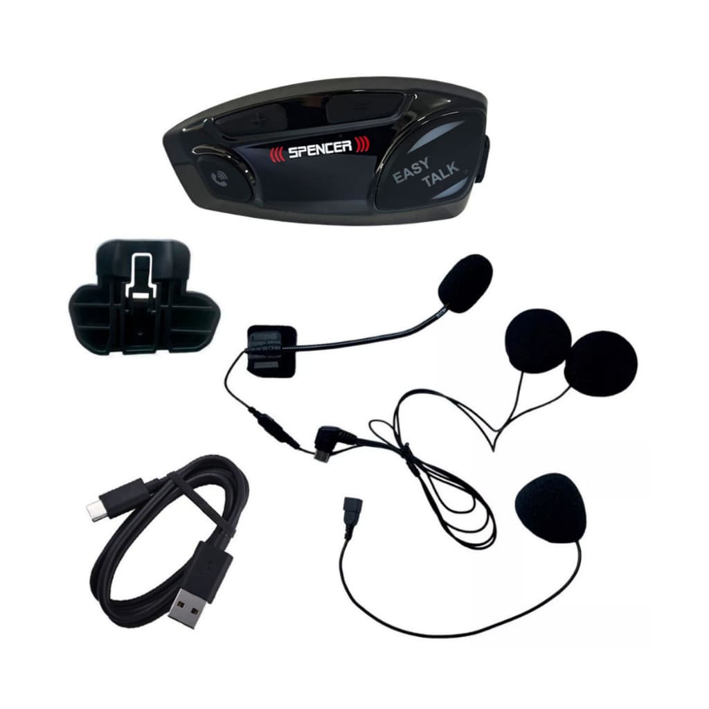 Intercomunicador Capacete Moto Fone Ouvido Bluetooth Sem Fio