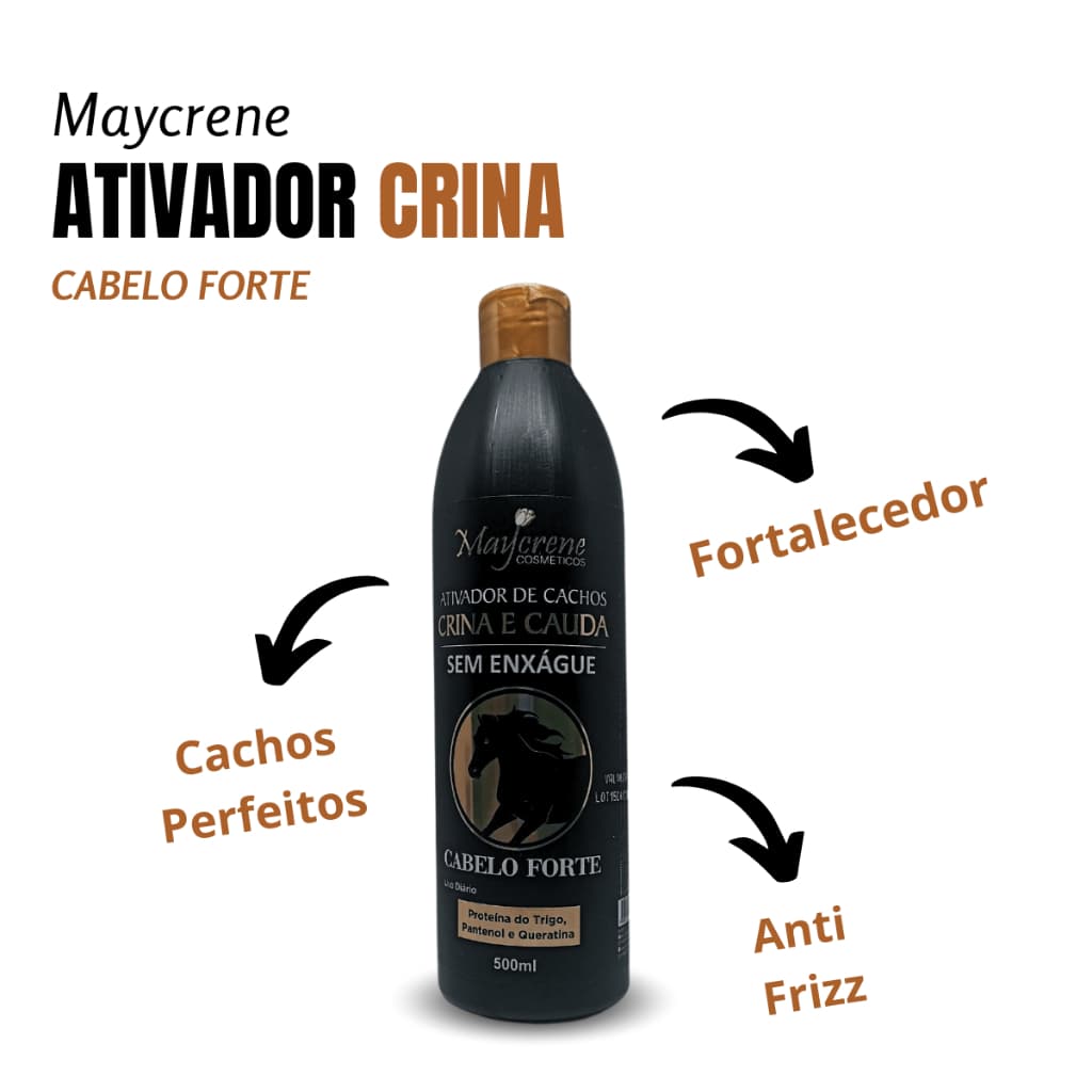 Ativador De Cachos Crina E Cauda 500ml Maycrene