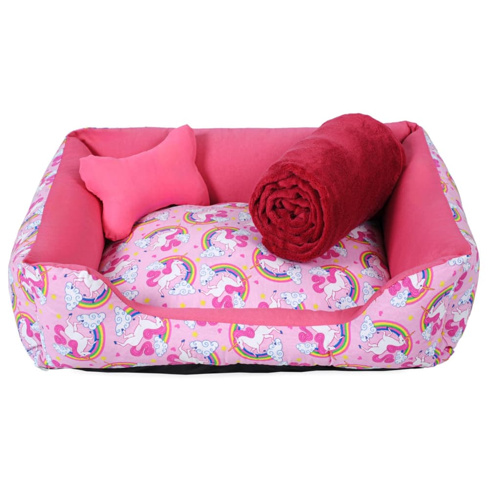 Kit Caminha Pet Dog para Cachorro Grande 70x55 Kit Pet Cama Macia e Lavavel + Manta Pet
