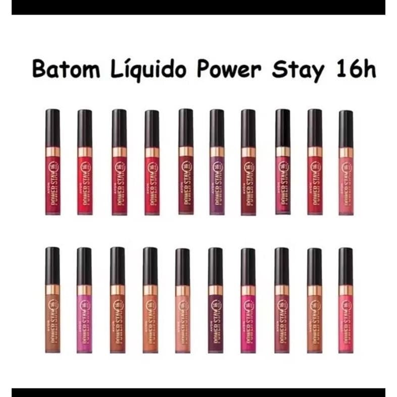 Batom Líquido Avon Power Stay 16h