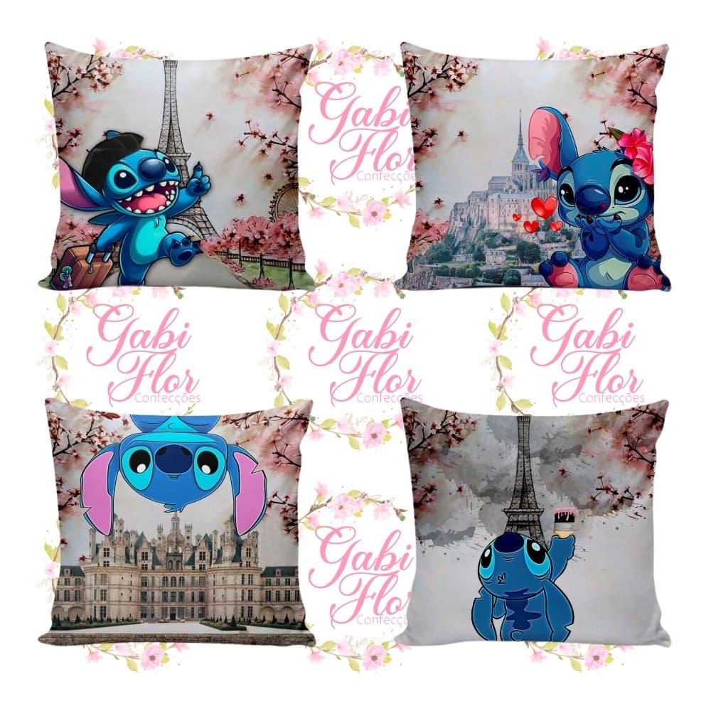 Kit 4 capas lilo stitch Luxo fofinha criança