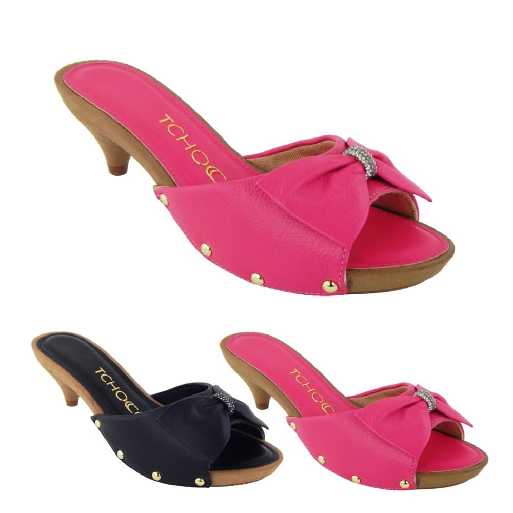 Salto Baixo Tchocco Modelo Couro Soft 47506 Original Antiderrapante Novo Baixo Nota Fiscal Mulher