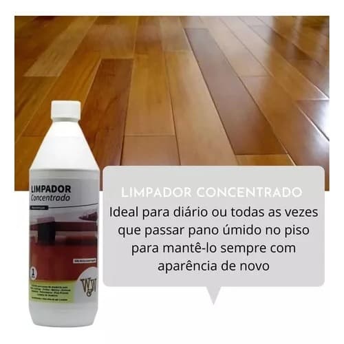 Limpador Piso de Madeira Taco Para Bona Sinteco Concentrado 1L Piso Com ou Sem Cera Aroma Lavanda