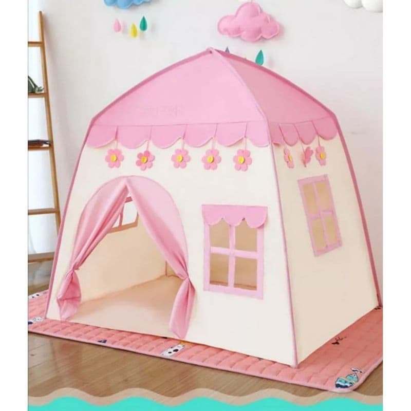 Castelo flor menina  barraca tenda cabana casa infantil dobrável infantil