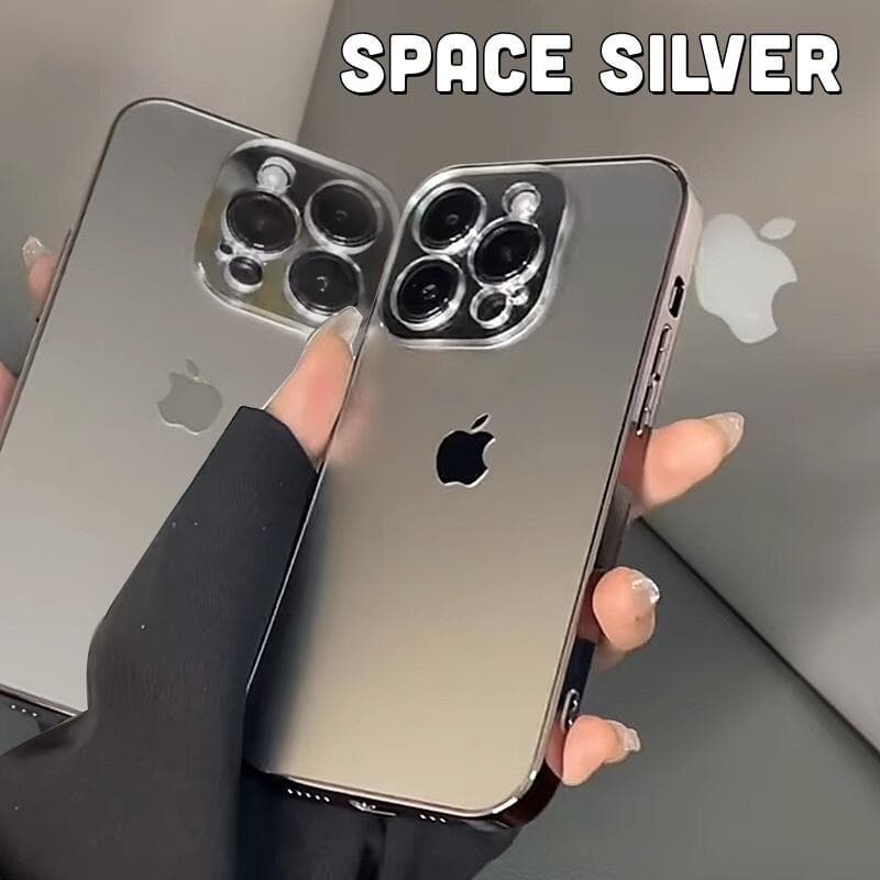 Nova Capa Capinha iPhone 13 14 15 Pro Max AG Glass Luxo Premium Case Com Protetor De Lente De Vidro