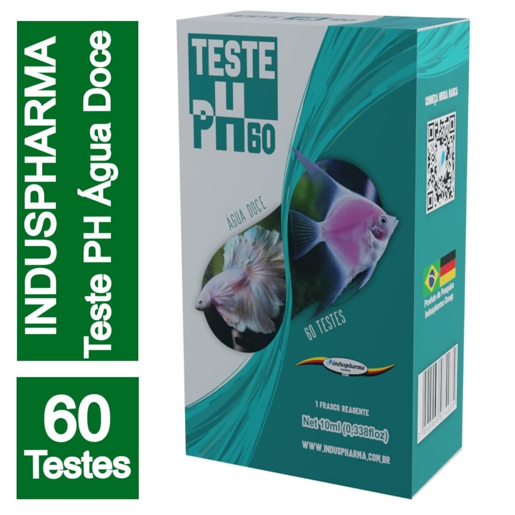 Teste De Ph Induspharma - Water Ph Mini 60 Testes