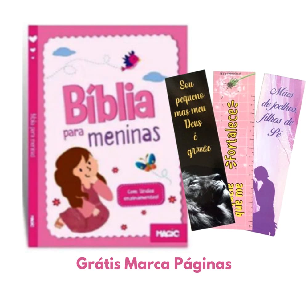 Bíblia Infantil Ilustrada Para Meninas – 128 Páginas, Histórias Bíblicas, Educativa e Presente Ideal
