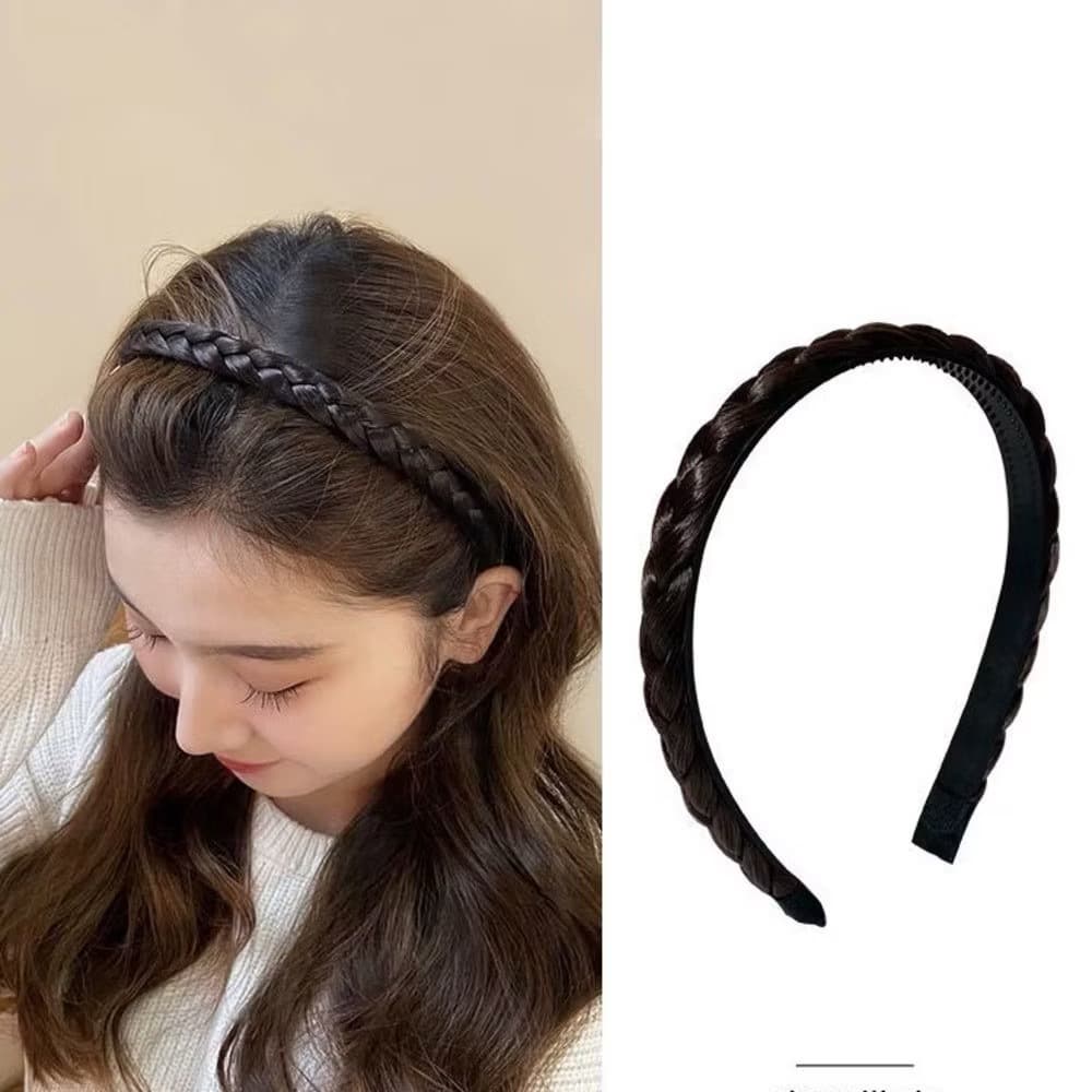 Tiara de Cabelo Com Trança Decorativa Arranjo Para Penteado Festas / Peruca Sintético Com Trança Única Antiderrapante