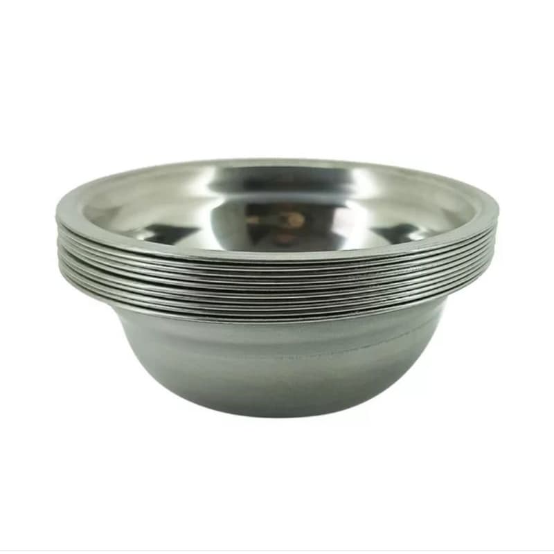 kit 130 bowl inox tigela 17cm