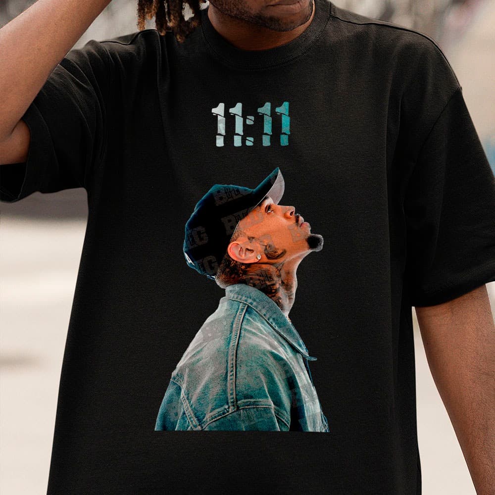 Camiseta Básica Camisa Chris Brown Cantor Breezy Album 11 11 Pop Unissex