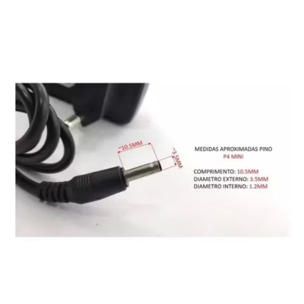 Fonte Carregador 5v 2a 3.5mm X 1.35mm Bivolt 110/220v